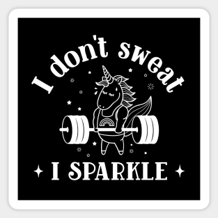 i dont sweat i sparkle Sticker